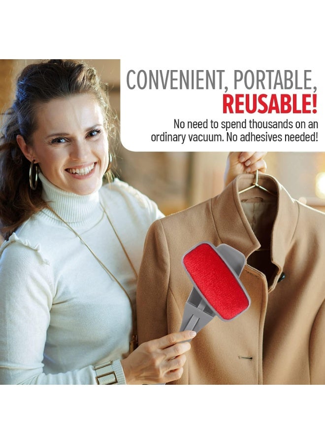 Pet Hair and Lint Removal Magic Brush – Self-Cleaning Brush for Clothes, Curtains, Sofas, Velvet, and Household Fabrics - Image 2